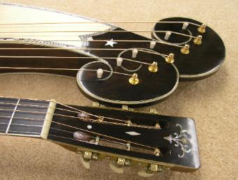 Dyer Style 7 harp guitar