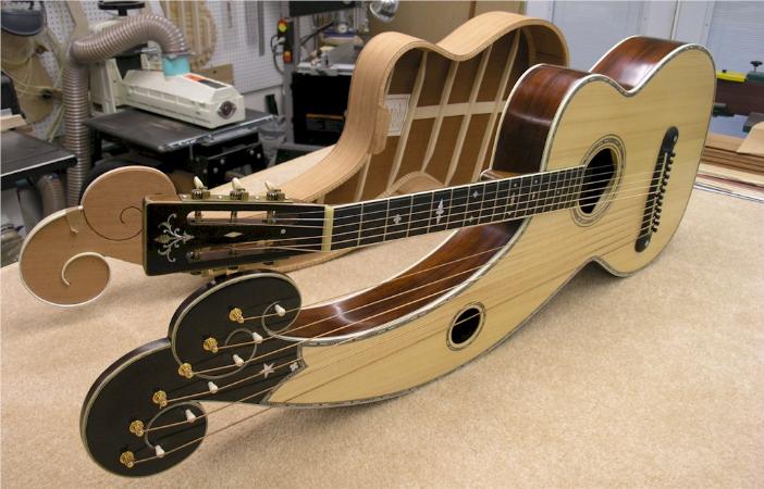 Dyer Style 7 harp guitar