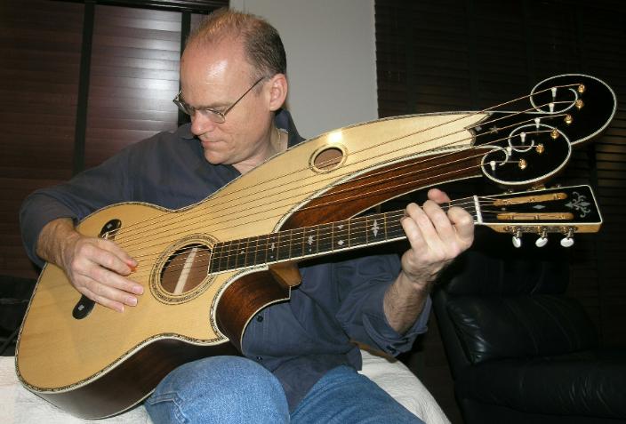 Dyer Style 7 harp guitar