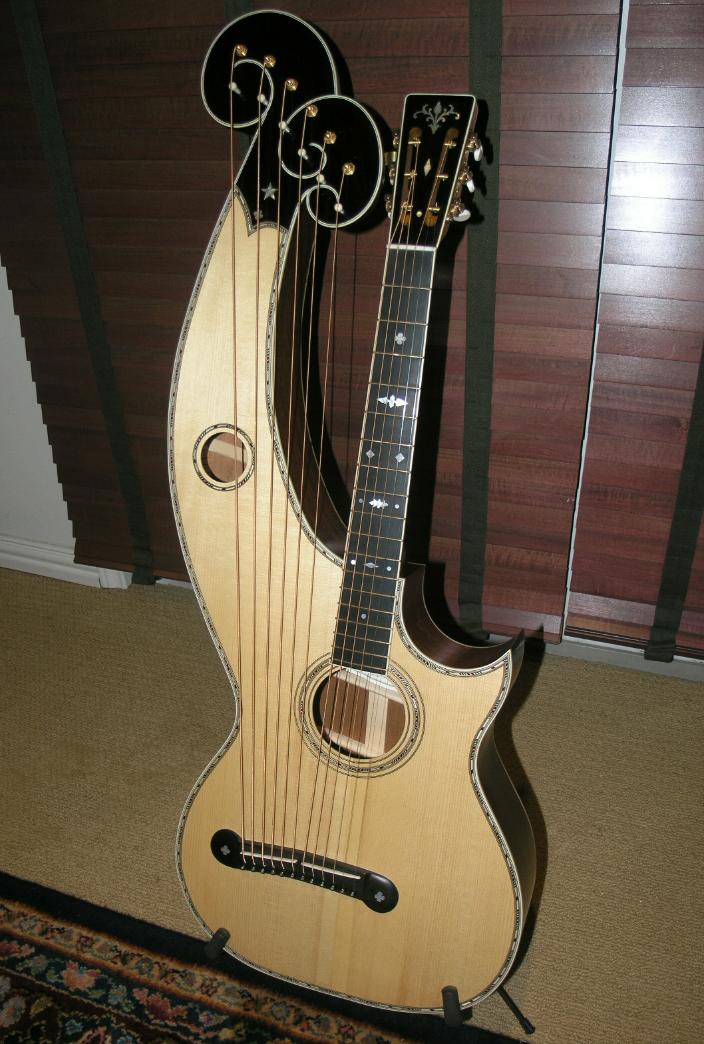 Dyer Style 7 harp guitar