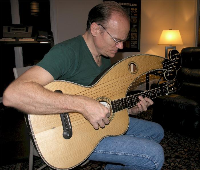 Dyer Style 7 harp guitar