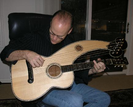 Dyer Style 7 harp guitar