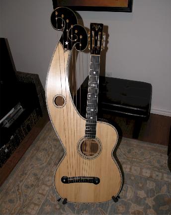 Dyer Style 7 harp guitar