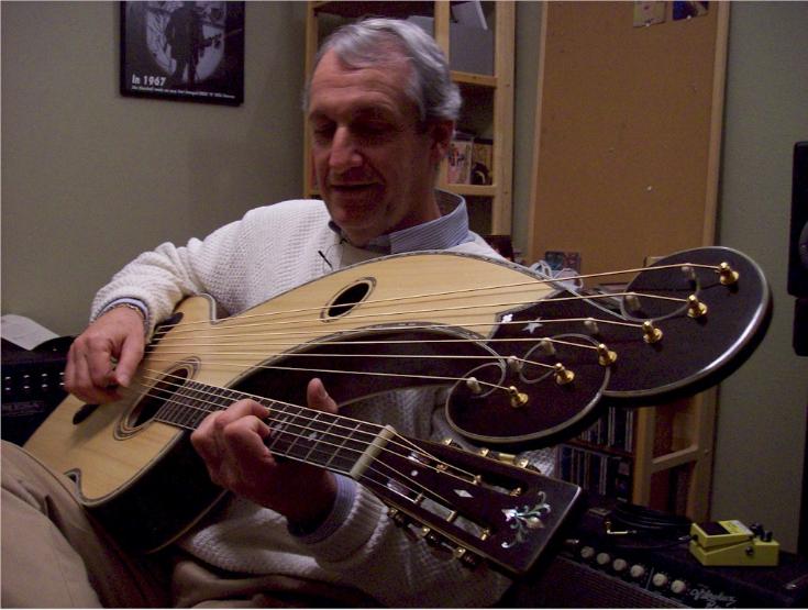 Dyer Style 7 harp guitar